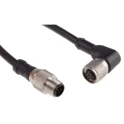 RS PRO Actuator Cable Right Angle Female 8 way M12 to Straight Male 8 way M12 Sensor 2 m, 8771208-picture-20