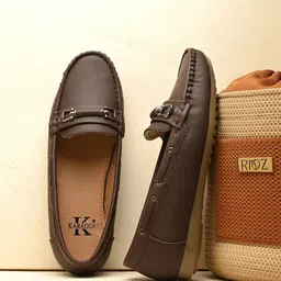 KARADDI Women Slip-On Round Toe Loafers-28