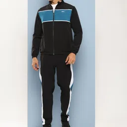 Slazenger Colourblocked Mock Collar Ultra-Dry Sports Tracksuits-image-82