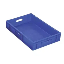 SALH 23 L Blue Plastic Crate 600 × 400 × 120 mm, SIE 600400120 -22-16