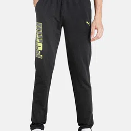 Puma Formstripe Brand Name Printed Pure Cotton Mid Rise Track Pants-image-22