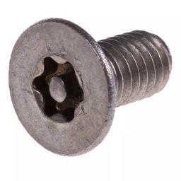 RS PRO Plain Flat Stainless Steel Tamper Proof Security Screw, M6 x 12mm ,6212596 (Bag of 50 Piece)-18