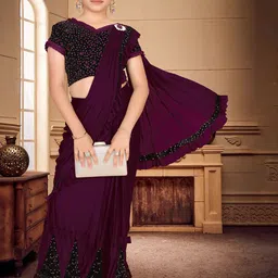 HARPITA Sequinned Ready to Wear Saree-10