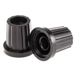 RS PRO 19 mm Black Red Potentiometer Knob for 6.4 mm Shaft D Shaped, 4659381-image-77