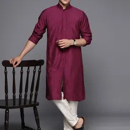 Inddus Men Mandarin Collar Kurta-picture-43