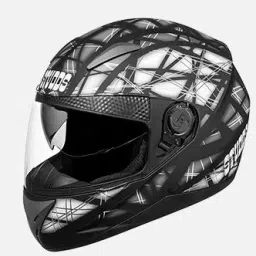 Studds Matt Black Xtra Large (600 mm) Full Face Helmet, Shifter D6 Decor-image-69