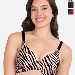 shyaway Floral Bra Medium Coverage Underwired Lightly Padded-image-56