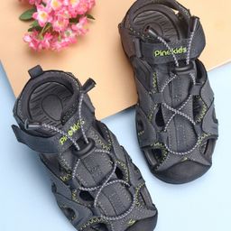 Pine Kids Velcro Closure Sandals - Grey-image-53