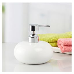 Ceramic Soap Dispenser for handwash for Bathroom, White, (Set of 1) (9657)- 300 ml-15