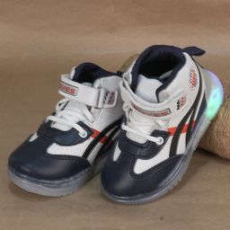 FEETWELL SHOES Colour Blocked LED Shoes - Blue & White-image-21