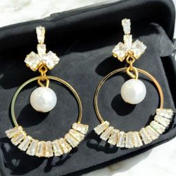 Bienvene Contemporary Hoop Drop Earrings-image-23