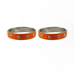 Vidhya Kangan Women Orange Bangle-image-19