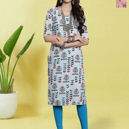 HERE&NOW Selection Of 2 Ethnic Motifs Printed Straight Kurtas-picture-16