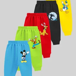 Disney By Miss and Chief Boys Pack Of 5 Printed Mid Rise Joggers-image-18