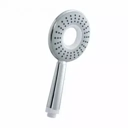 PLUMBER Tria Single Flow Hand Shower with Grey Face Plate 1.5 m Flexible Tube & Holder, TST-9002-34