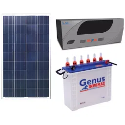 Genus Solar Kit 100W X 3 Solar Panel+900 Va Pcu+150 Ah Solar Battery-16