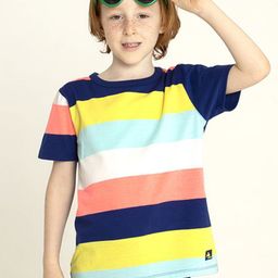 Cherry Crumble Boys Colourblocked Round Neck T-shirt-image-108