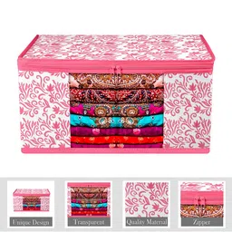 Kuber Industries Pink Set of 4 Regular Multi-Utility Organisers image 5