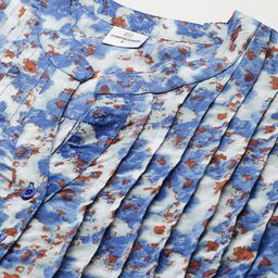 IX IMPRESSION Abstract Print Mandarin Collar Longline Top image 2