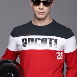 Ducati Men Red & White Printed Sweatshirt-picture-47