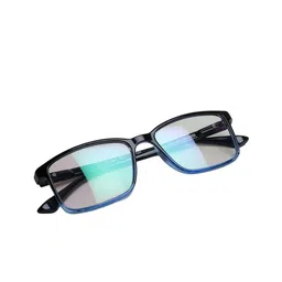 GARTH Unisex Square Sunglasses with UV Protected Lens GRT_BLU-OREO_BLUCUT image 4