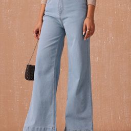 all about you Women Wide Leg High-Rise Stretchable Jeans-image-76