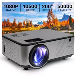 XElectron 4K Smart Projector Full HD 1920x1080 Pixels Resolution 10500 Lumens with 4P+4D Digital Keystone Black, C9 Plus 2025 image 2
