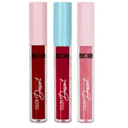 A.D.S Set Of 3 Ultra Long-Lasting Liquid Matte Lipstick-4ml Each-05-04-02 image 1