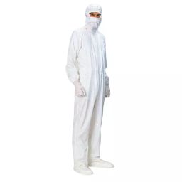 AS ONE Dust-Free Garment FA110C S Size Triguard (R) (100% Polyester) White, FA110C-image-20