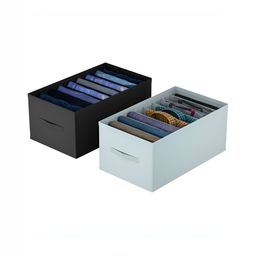 Aura Black Set of 2 Regular Drawer Organiser Organisers-41