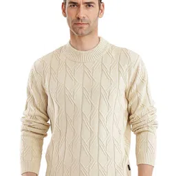 RARE RABBIT Men Cable Knit Cotton Pullover-picture-42