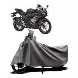 Auto Pearl Two Wheeler Cover with Bag for Yamaha YZF R15 BS6, Silver-picture-13