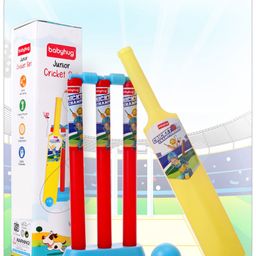 Babyhug Junior Cricket Set - Yellow Red-16