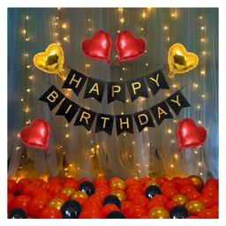 Bubble Trouble Happy Birthday Decoration Set For Husband Wife Girlfriend - 71 Pcs Packets-image-30