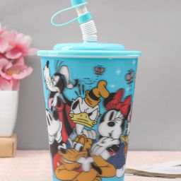 Disney Mickey Mouse Tumbler With Straw Blue - 450 ml-13