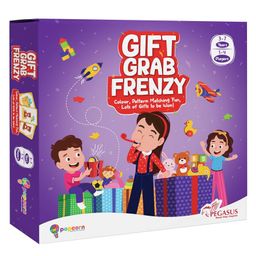 Popcorn Games & Puzzles Gift Grab Frenzy - Color & Pattern Matching Board Game for Kids | Fun Learning Game for Ages 3 and above.-image-29