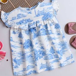 MANY FROCKS & Floral Print Fit & Flare Dress-image-64