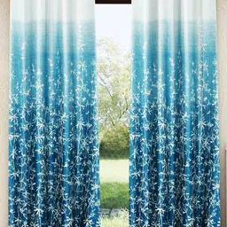 Home Sizzler Blue & Beige Set of 2 Door Curtain-picture-23