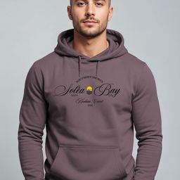 Adro Southern Shores Solea Bay 320 GSM Fleece Printed Graphic Hoodie-picture-2