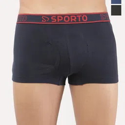 Sporto by Macho Pack Of 3 Mid Rise Trunks-picture-10