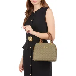 Lavie Womens Beige Neeza 3C Satchel with Detachable Strap (S)-picture-42