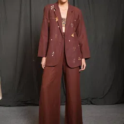 Swaroop by Swati Bhatia Tailored-Fit Front Open Blazer image 2