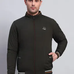 AR-FIT Men Colourblocked Polyester Water Resistant Open Front Jacket with Embroidered-picture-3