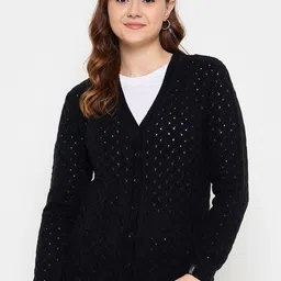 CREATIVE LINE Women Woollen Cardigan-image-75