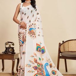 VS MALL Floral Art Silk Saree-picture-32