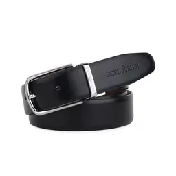 Scrumbler Men Textured Leather Reversible Formal Belt-image-40