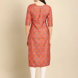Anouk Rustic Selection Of 3 Geometric Printed Round Neck Straight Kurtas image 2