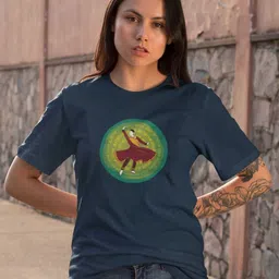 The Mad Riyazi Unisex Printed Cotton Round Neck Short Sleeves T-shirt-image-69