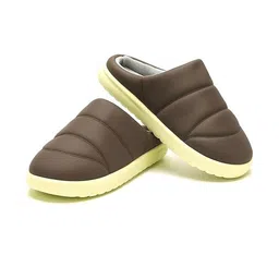 eleg & stilance Unisex Leather Slip-On Slippers with Soft Fleece Lining & Anti-Slip Sole for Indoor Comfort-picture-43