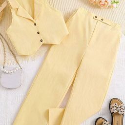 LULU & SKY Girls Coat with Trousers-image-66